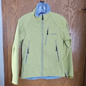 Patagonia Lime Green Full-Zip Fleece Jacket